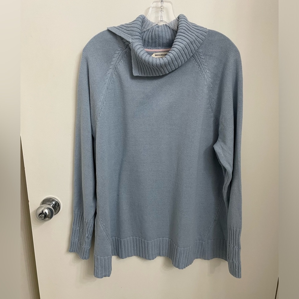 Isaac Mizrahi Soft Sky Blue Cowl Neck Sweater